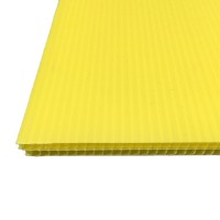 Yellow PP Corrugated Sheet for printing, Corrugated sheet for yard signs